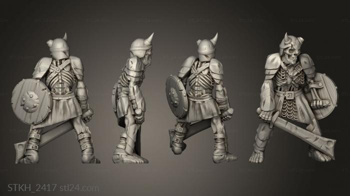 Figurines of people (Omnioji Skeleton Warrior Scimitar SF, STKH_2417) 3D models for cnc