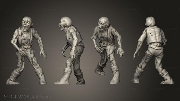 Figurines of people (Omnioji Zombie, STKH_2418) 3D models for cnc