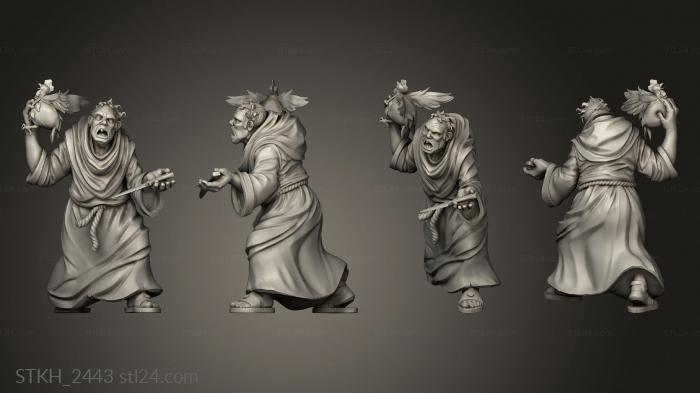 Figurines of people (Orc Candlemaker Monk Salvatore, STKH_2443) 3D models for cnc
