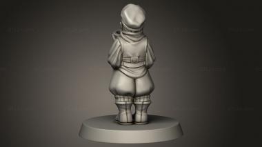 Figurines of people (Orphanage CHILD BOWL ELF, STKH_2447) 3D models for cnc