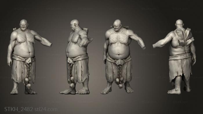 Figurines of people (Pestilence Sons basic pestilent sons, STKH_2482) 3D models for cnc