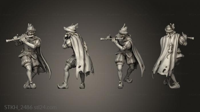 Figurines of people (Pied Piper, STKH_2486) 3D models for cnc