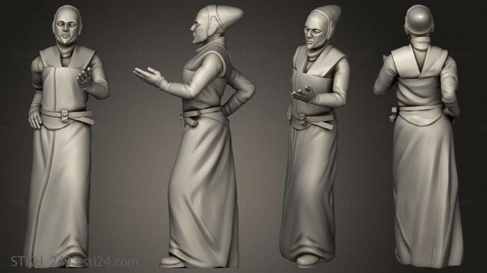 Figurines of people (Pilgrims citizen, STKH_2493) 3D models for cnc