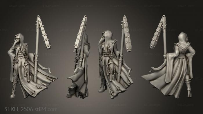 Статуэтки люди (Монахини,Монахиня, STKH_2506) 3D модель для ЧПУ станка