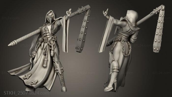 Figurines of people (Plague City Troops Nuns, STKH_2507) 3D models for cnc
