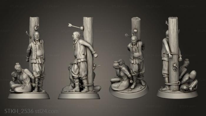 Figurines of people (Prisoners, STKH_2536) 3D models for cnc