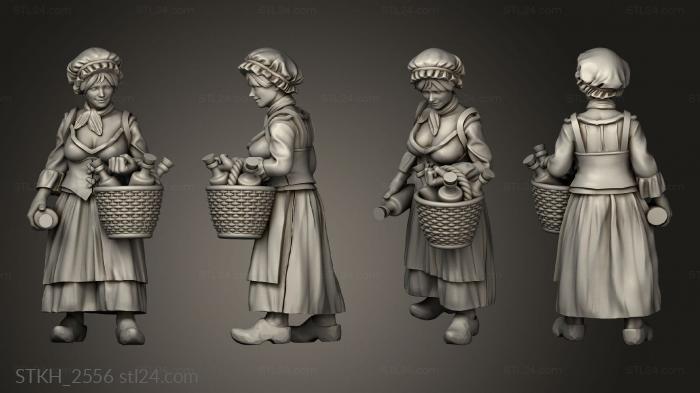 Figurines of people (Warsaw Cantiniere, STKH_2556) 3D models for cnc