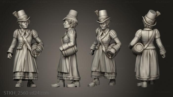 Figurines of people (Warsaw Dof STRETCH GOALS Cantiniere, STKH_2560) 3D models for cnc