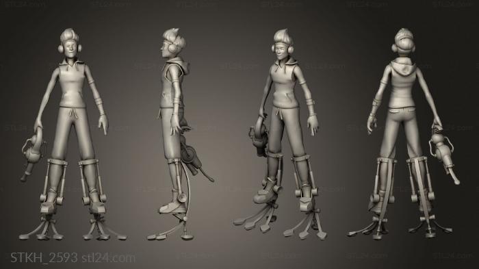 Figurines of people (Ricochet Overwatch, STKH_2593) 3D models for cnc