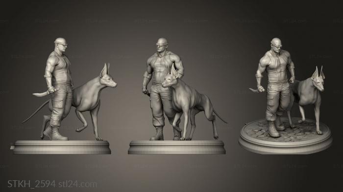Figurines of people (Riddick, STKH_2594) 3D models for cnc