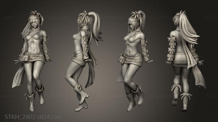 Figurines of people (Rikku Fantasy RIKKU, STKH_2602) 3D models for cnc