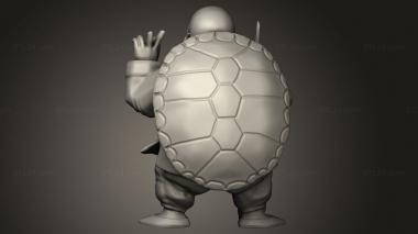 Figurines of people (roshy turtle, STKH_2619) 3D models for cnc