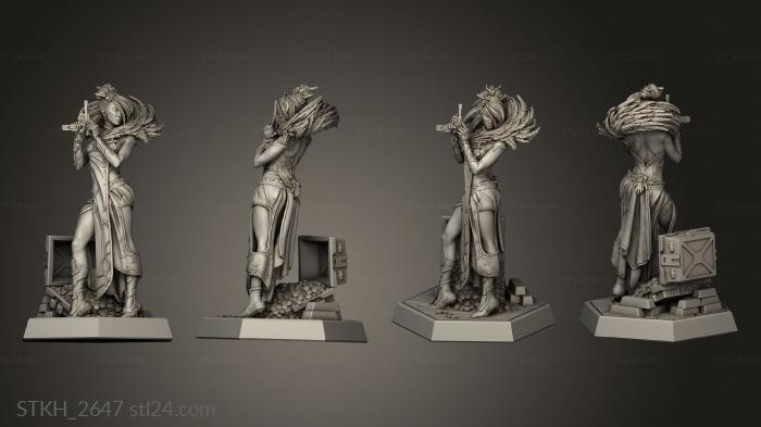 Figurines of people (Sakura, STKH_2647) 3D models for cnc