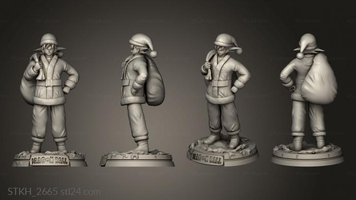 Figurines of people (Santa Goku Dragon Ball Bag, STKH_2665) 3D models for cnc