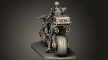 Figurines of people (Sci Fi Rider, STKH_2673) 3D models for cnc