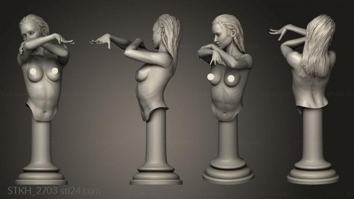 Figurines of people (Senua nsfw, STKH_2703) 3D models for cnc