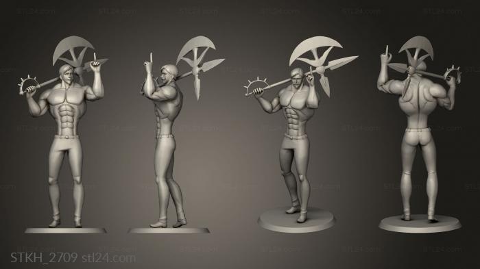 Figurines of people (seven deadly sins the sins Eor, STKH_2709) 3D models for cnc
