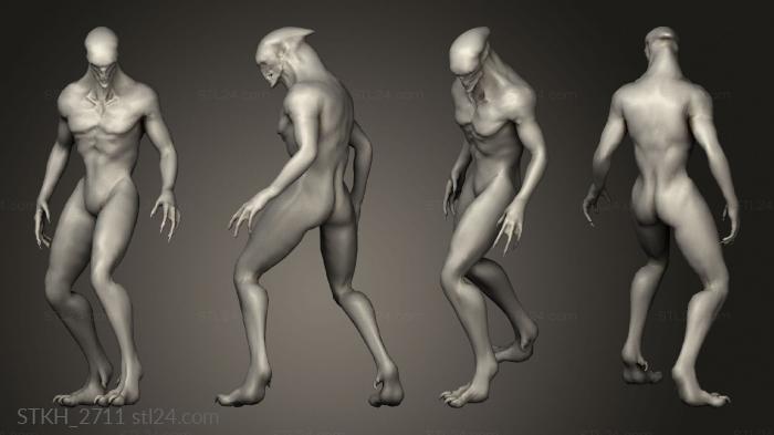 Figurines of people (Sewers Monster, STKH_2711) 3D models for cnc