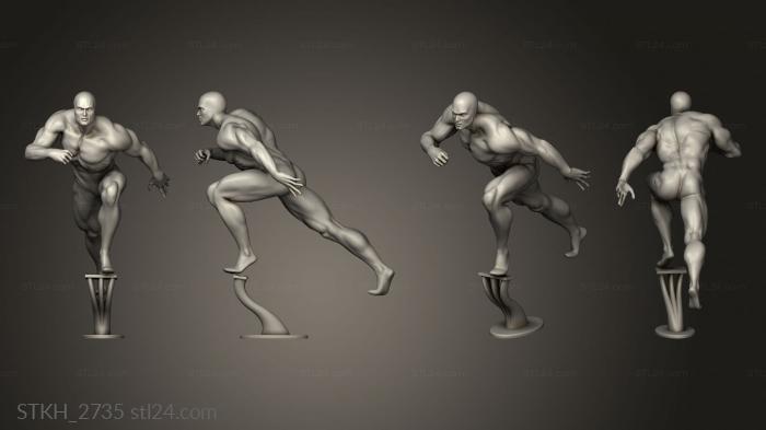 Figurines of people (SILVER SURFER ver, STKH_2735) 3D models for cnc