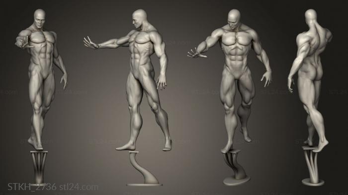 Figurines of people (SILVER SURFER ver, STKH_2736) 3D models for cnc