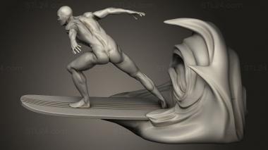 Figurines of people (Silver Surfer NIKKO INDUSTRIES, STKH_2739) 3D models for cnc