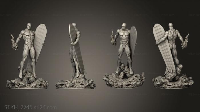 Figurines of people (Silver Surfer the arrival other, STKH_2745) 3D models for cnc