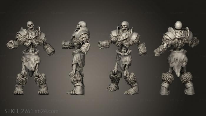Figurines of people (Skeleton Lieutenant the Pale Guard  SUP, STKH_2761) 3D models for cnc