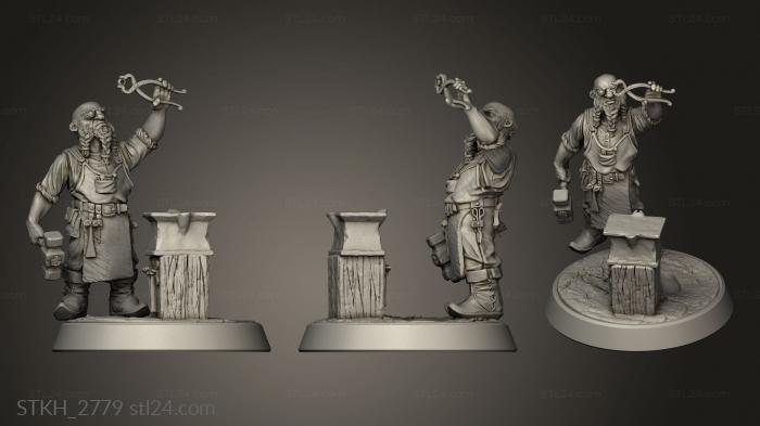Figurines of people (Snowy Mountain Summit Dwarven, STKH_2779) 3D models for cnc