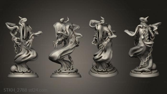 Figurines of people (specter, STKH_2788) 3D models for cnc
