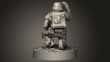 Figurines of people (Squamous arctic recon troops aert, STKH_2794) 3D models for cnc