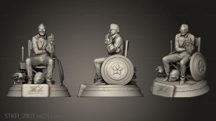 Figurines of people (Stan Lee Tribute, STKH_2801) 3D models for cnc
