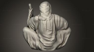 Figurines of people (Taliban talib, STKH_2846) 3D models for cnc