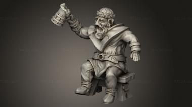 Figurines of people (Chapter Traveling Dwarf, STKH_2887) 3D models for cnc