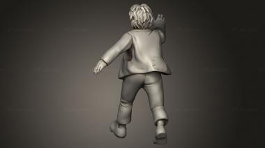 Figurines of people (The Vengeful crowd boy, STKH_2937) 3D models for cnc