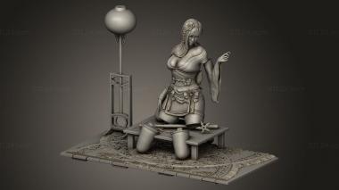 Figurines of people (Tifa fantasy Kimono Ver, STKH_2955) 3D models for cnc