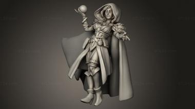 Figurines of people (TITANS ADVENTURES Female Mage, STKH_2978) 3D models for cnc