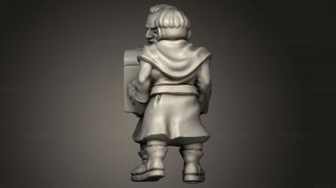 Figurines of people (trebuchet crew, STKH_3008) 3D models for cnc