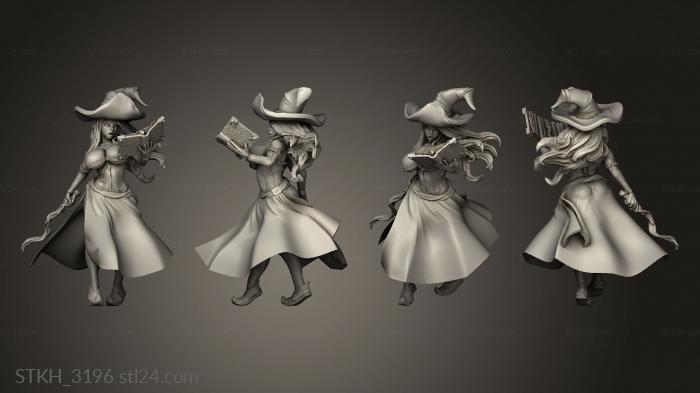 Figurines of people (Witch Hunter after surgeon, STKH_3196) 3D models for cnc