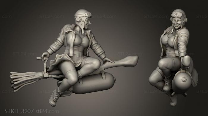 Figurines of people (Wizards STRETCHGOALS Enola, STKH_3207) 3D models for cnc
