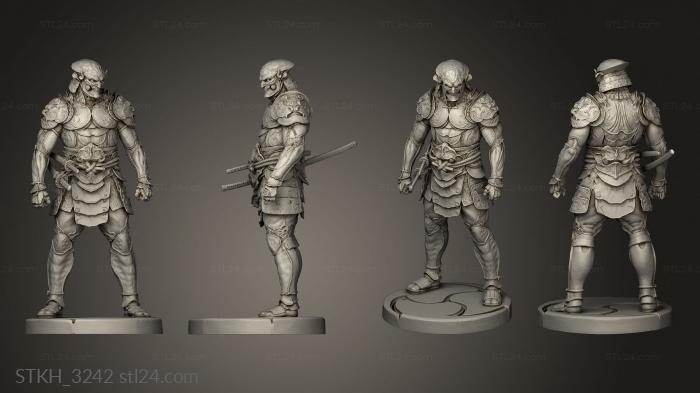 Figurines of people (Yoshimitsu, STKH_3242) 3D models for cnc