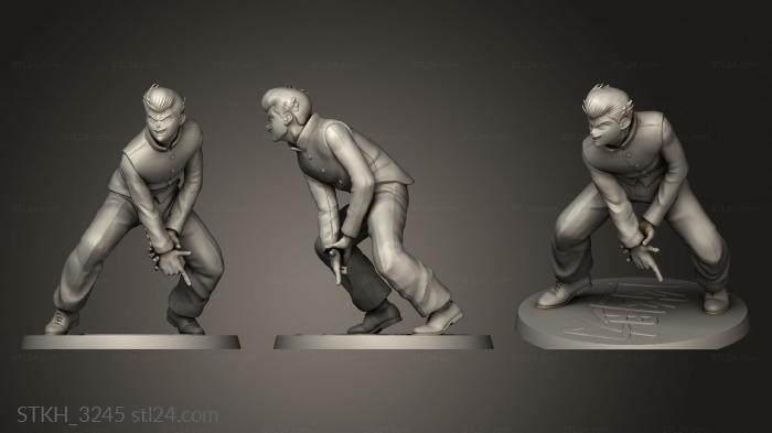 Figurines of people (Yusuke, STKH_3245) 3D models for cnc