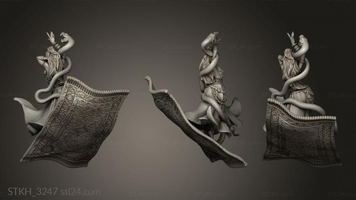 Figurines of people (Zaahid The Djinn Great Senliah Seductress on, STKH_3247) 3D models for cnc