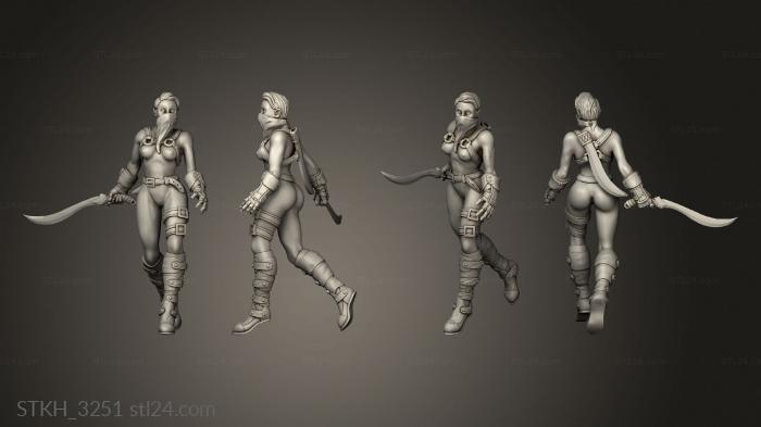 Figurines of people (Zana the Rogue NSFW, STKH_3251) 3D models for cnc