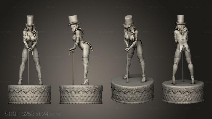 Figurines of people (ZATANNA TZ, STKH_3253) 3D models for cnc