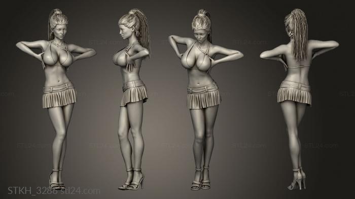 Figurines of people (zorra tetas, STKH_3286) 3D models for cnc