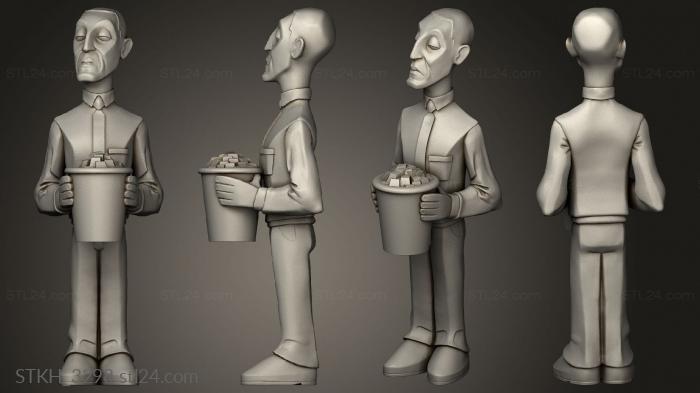 Figurines of people (Breaking Bad Gus1 Cuerpo 2, STKH_3298) 3D models for cnc