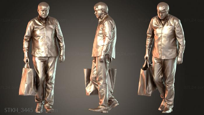 Статуэтки люди (STKH_3445) 3D модель для ЧПУ станка