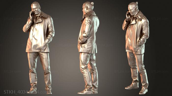 Статуэтки люди (STKH_4034) 3D модель для ЧПУ станка