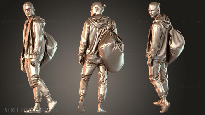 Статуэтки люди (STKH_4035) 3D модель для ЧПУ станка