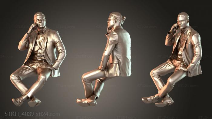 Статуэтки люди (STKH_4039) 3D модель для ЧПУ станка